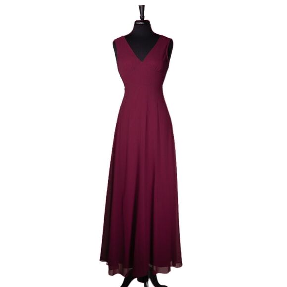 BHLDN Dresses & Skirts - BHLDN Anthropologie Womens Maxi Dress Burgundy Bridesmaid Formal Evening Gown XS